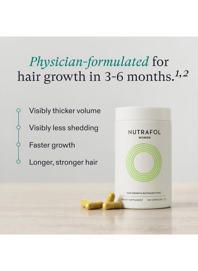 NUTRAFOL - Nutrafol Women's Hair Growth Supplements, for Women Ages 18-44, Clinically Proven Hair Supplement for Visibly Thicker and Stronger Hair, Dermatologist Recommended - 1 Month Supply, 1 Refill Pouch - Image 1