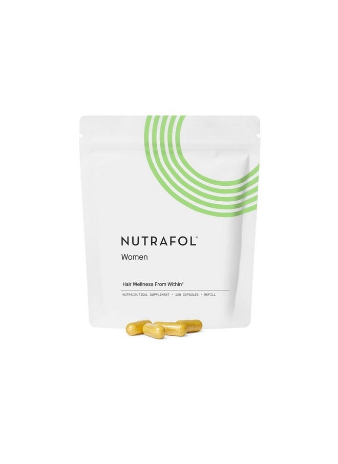 NUTRAFOL - Nutrafol Women's Hair Growth Supplements, for Women Ages 18-44, Clinically Proven Hair Supplement for Visibly Thicker and Stronger Hair, Dermatologist Recommended - 1 Month Supply, 1 Refill Pouch - Image 1