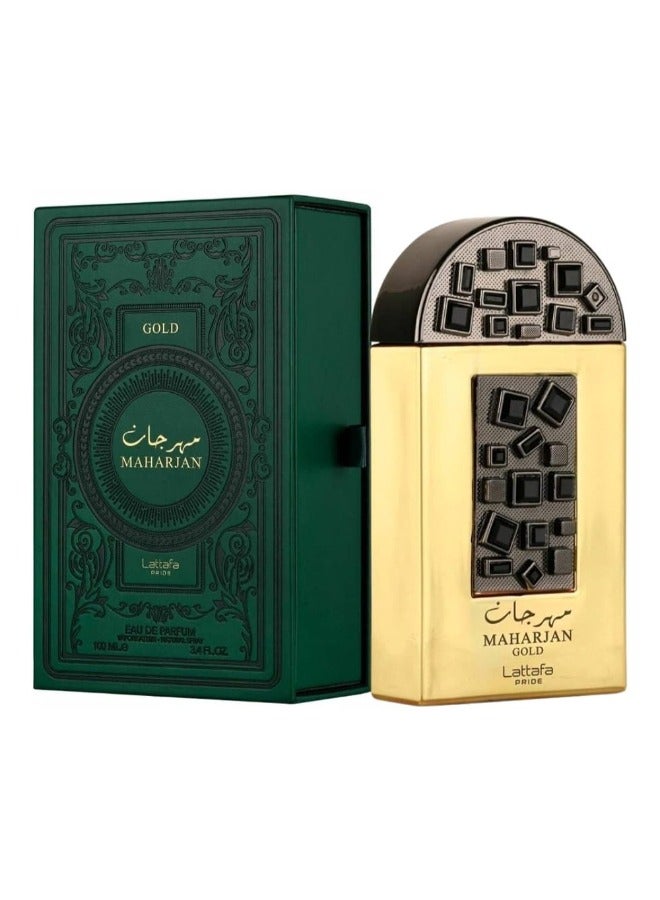 Lattafa PRIDE Maharjan Gold Eau De Parfum - 100ml | Unisex Fragrance with Amber, Floral & Spicy Notes - Image 1