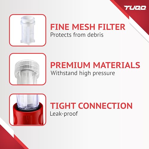 TUQO Universal 3/4" Inlet Water Filter Set | Heavy-Duty Pressure Washer Connector with Quick Coupler | Suitable for TUQO, Bosch, Karcher, JPT, Starq & More | Durable, Leak-Proof | WF60/SPA22 - Image 3