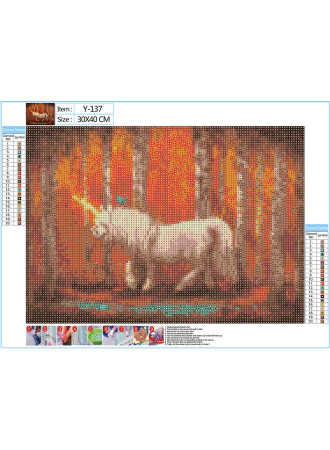 NIBEMINENT 5D Diamond Painting Wall Decor multicolour 32.00x2.00x8.00cm - Image 2