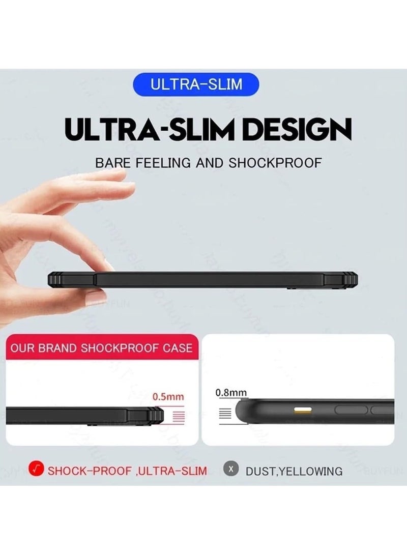 general Case Compatible with Motorola Edge 50 Ultra [Droproof] [Sweat-Proof] [Fingerprint-Proof] Shockproof TPU+PC Clear Protective Phone Case Fits Moto Edge 50 Ultra - Image 5