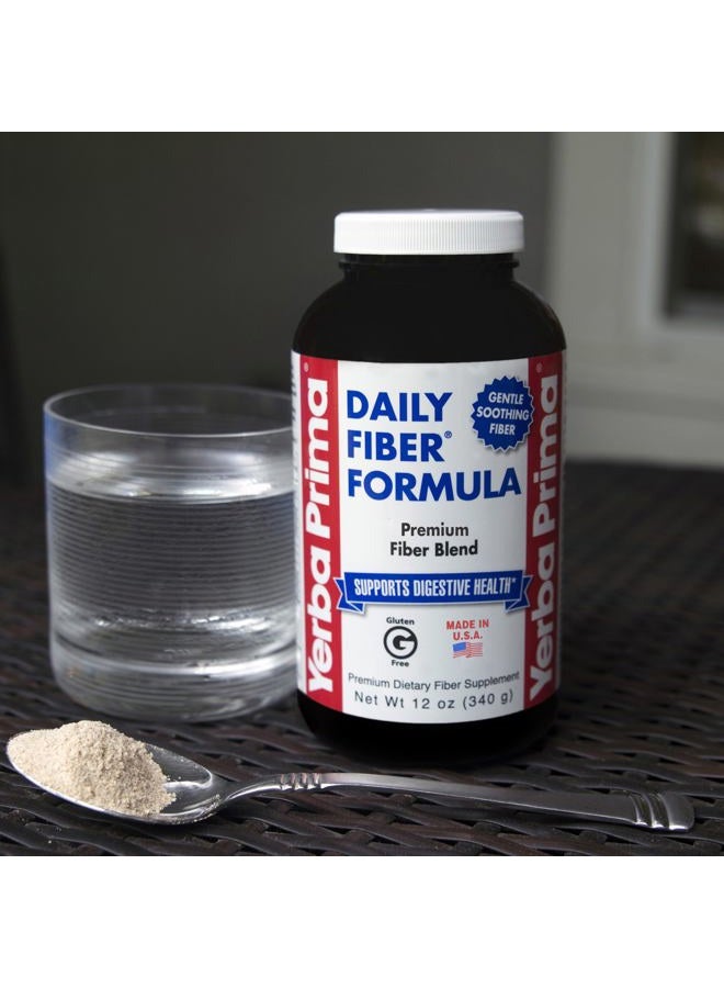 Yerba Prima Daily Fiber Formula Powder - 12 oz (Pack of 2) - Soluble & Insoluble Dietary Fiber Supplement - Colon Cleanse - Gut Health - Vegan, Non-GMO, Gluten-Free - Image 3