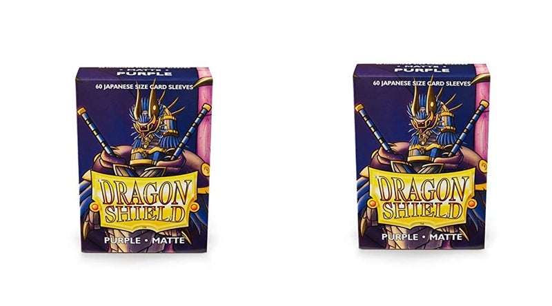 dragon shield 2 Packs Dragon Shield Matte Mini Japanese Purple 60 ct Card Sleeves Value Bundle - Image 2