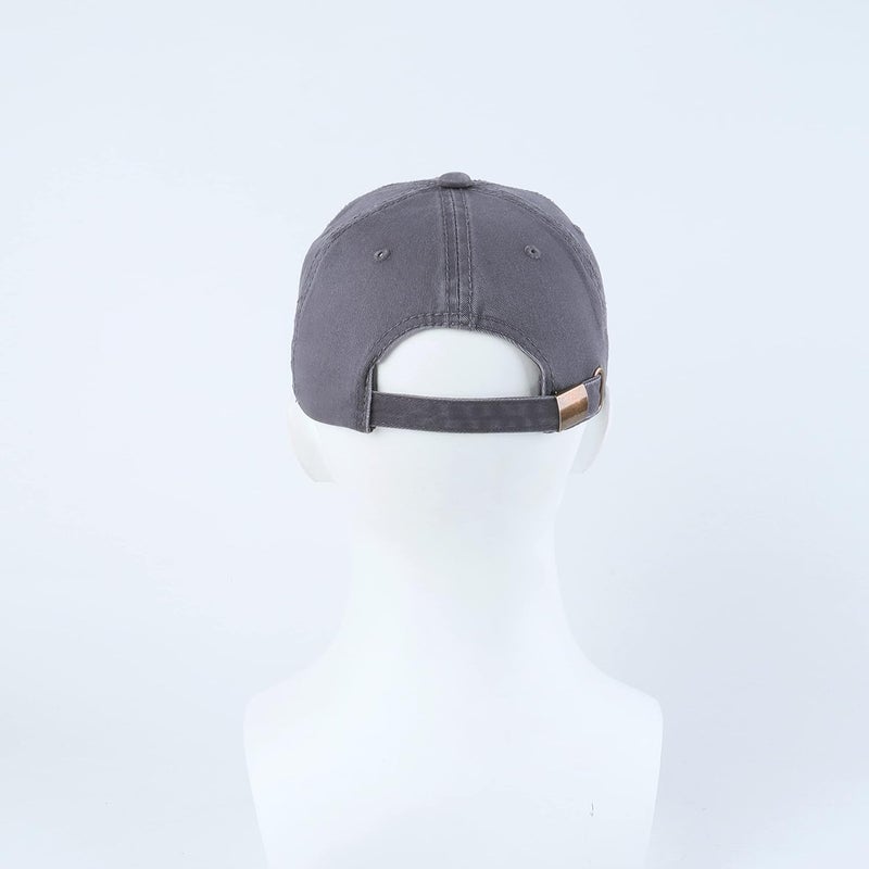 LANGZHEN Unisex Baseball Cap 100% Cotton Fits Men Women Washed Denim Adjustable Dad Hat - Image 5