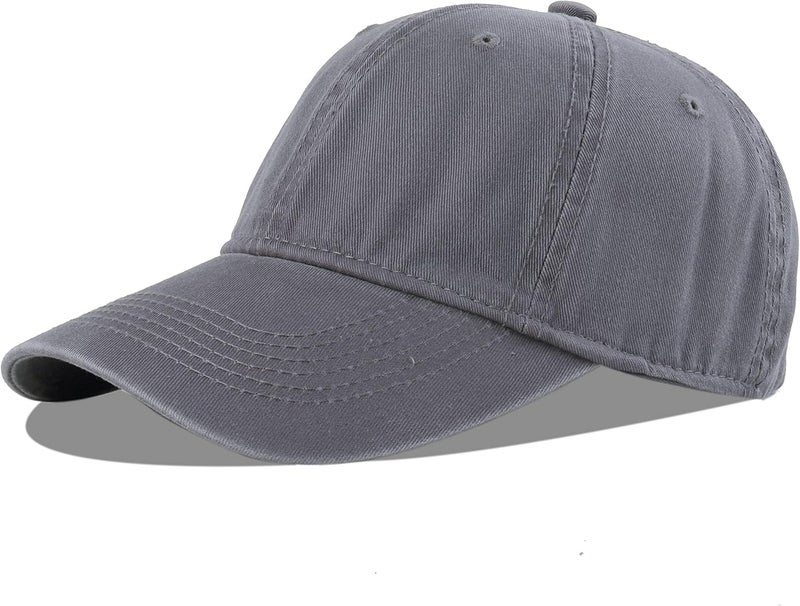 LANGZHEN Unisex Baseball Cap 100% Cotton Fits Men Women Washed Denim Adjustable Dad Hat - Image 1