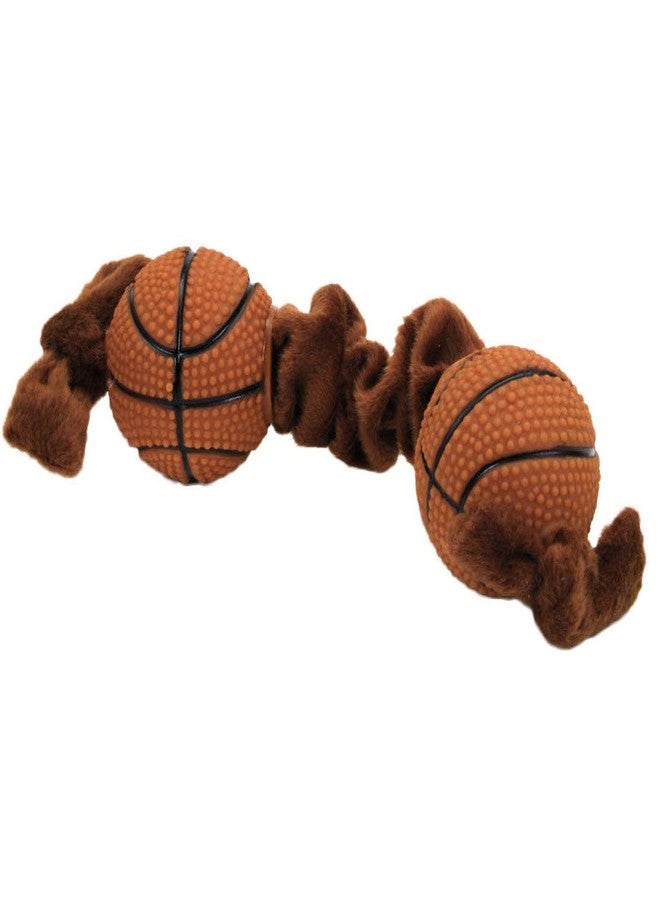 Coastal Pet Li'l Pals Plush and Vinyl Dog Toy 8" Basketball Tug (1-Unit) - Image 1