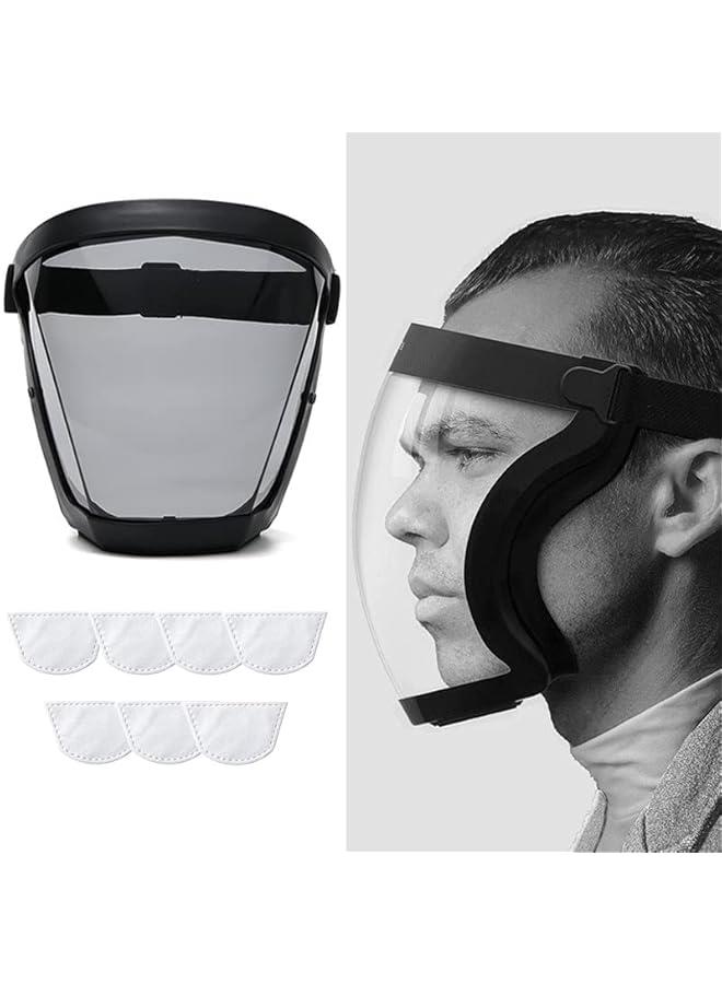 Arabest Face Shield for Weed Whacking,Anti-fog Protective Full Face Mask,Full Face Shield for Grinding and Cutting,Plastic Face Mask  - Image 3