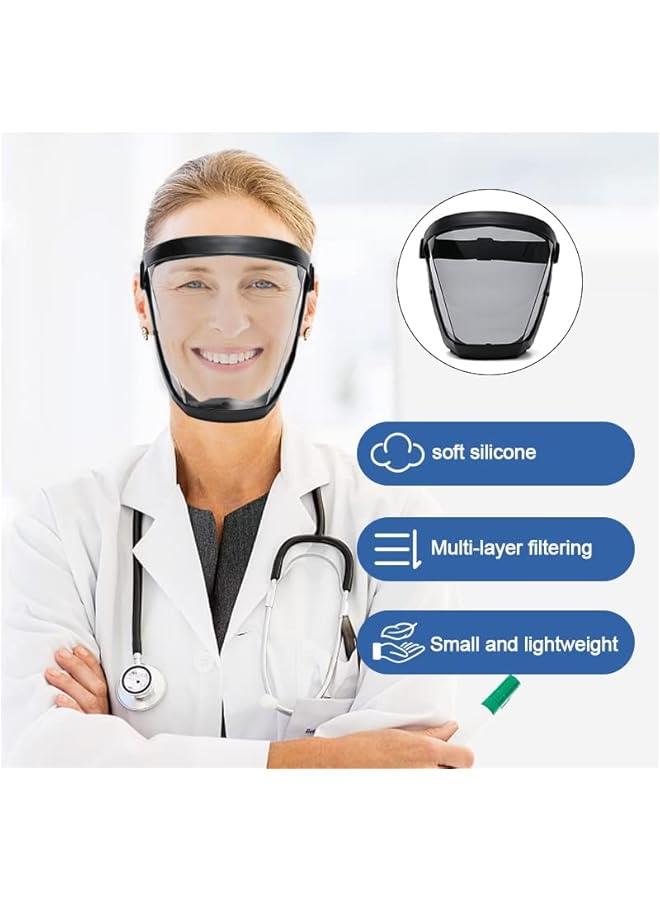 Arabest Face Shield for Weed Whacking,Anti-fog Protective Full Face Mask,Full Face Shield for Grinding and Cutting,Plastic Face Mask  - Image 4