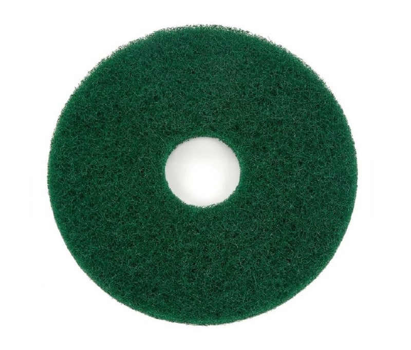 Oreck Commercial 437.056 Cleaning Orbiter Pad, 12" Diameter, For 550MC Orbiter Floor Machine, Green - Image 2