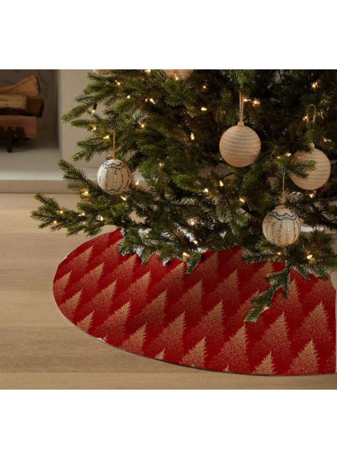 Home Print Velvet Christmas Tree Skirt That Would Make A Fantastic Addition To Your Holiday Themed Homes 