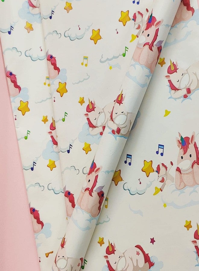 Tera13 TERA 13 Birthday Gifts For Kids Wrapping Paper For Girls (5 girls + 5 boys) Unicorn Theme Rapping Paper, Book, Decoration, Gift Wrap, Wrapping Sheet, Unicorn Wrapping Paper For Kids - Image 5