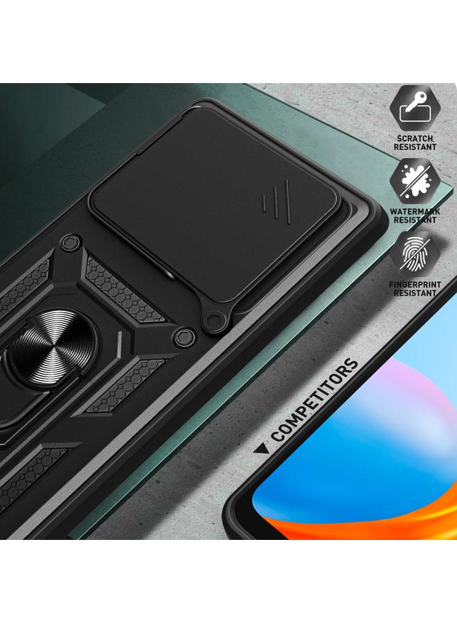 اس-توب جراب لهاتف Realme C61 / C63 بتصميم غطاء كاميرا منزلق من مادة TPU الهجينة لهاتف الكمبيوتر الشخصي - Image 4