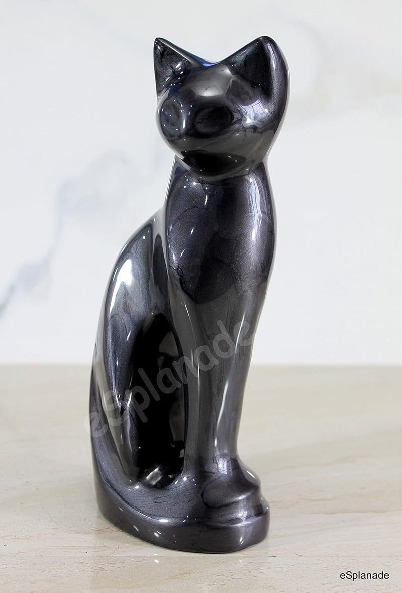 eSplanade Cat Kitten Shape Cremation urn Memorial Funeral Burial FullSize urn for Ashes Size 9 inches - Image 3