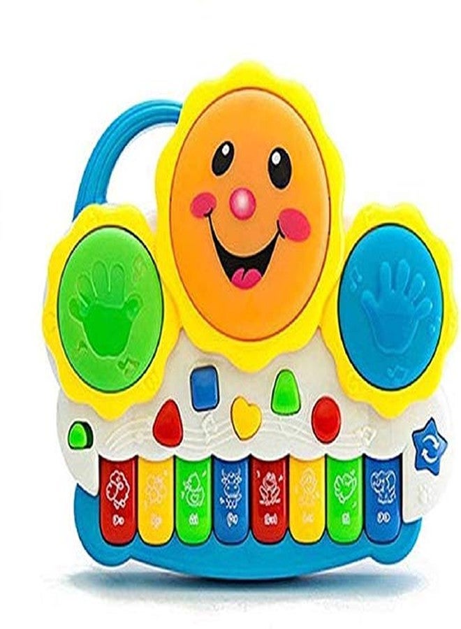 TWISHA ENTERPRISE Stoffier Garten Musical Piano Keybord Toys For Kids Girls With Light Sound - Multicolor - Image 1