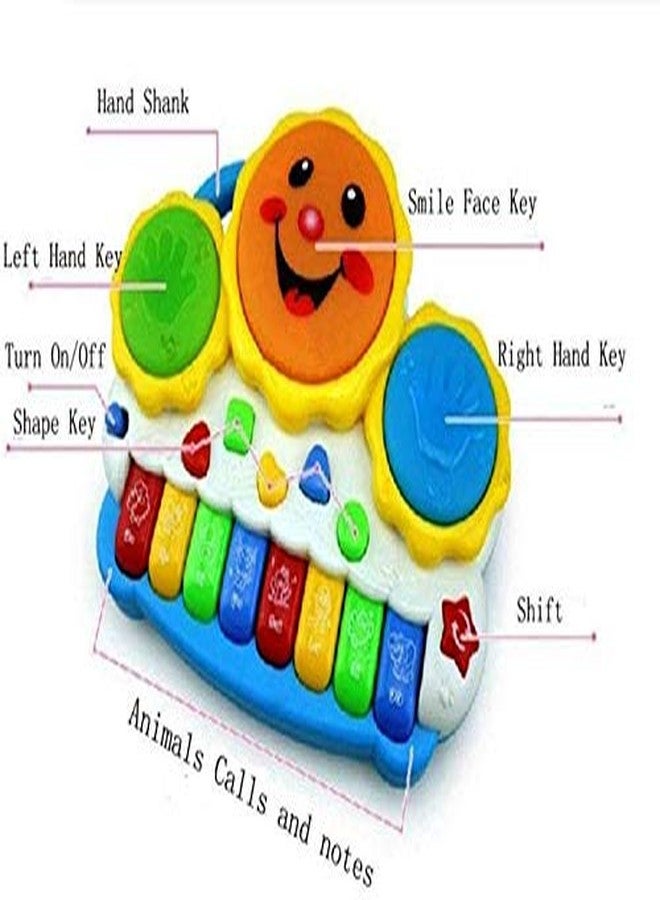 TWISHA ENTERPRISE Stoffier Garten Musical Piano Keybord Toys For Kids Girls With Light Sound - Multicolor - Image 3