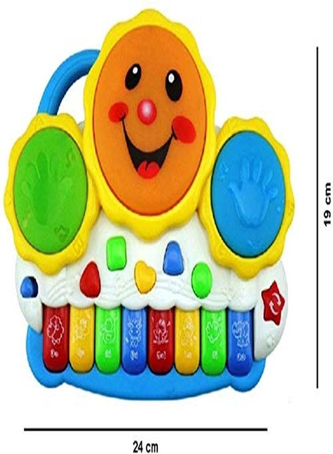 TWISHA ENTERPRISE Stoffier Garten Musical Piano Keybord Toys For Kids Girls With Light Sound - Multicolor - Image 4