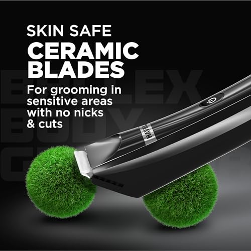 Havells Ballex Body Groomer| Full Body Trimmer For Men|Beard, Body, Balls, Pubic Hair, Private Parts|IPX7 Waterproof|No Nicks & Cuts|1 Hour Non Stop Runtime|USB Type C Fast Charge| Travel Lock| BG3300 - Image 4