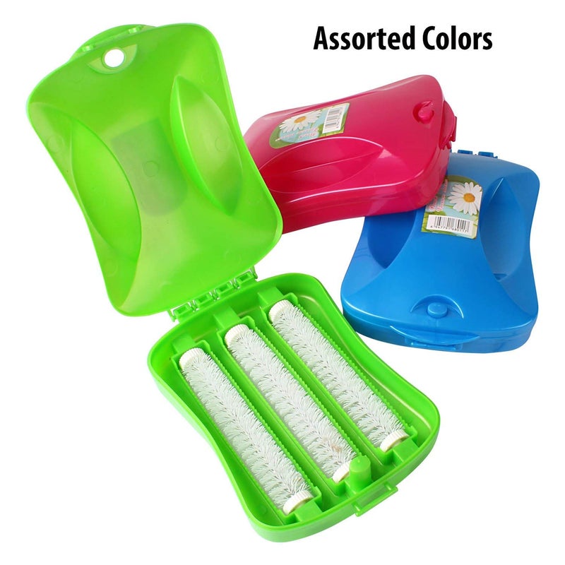S R EXCLUSIVE S R EXCLUSIVE Handheld Carpet Roller Cleaning Brush with Dust Crumb Collector for Carpets Car Seats Table Linen Sofas Random Colors  - Image 3
