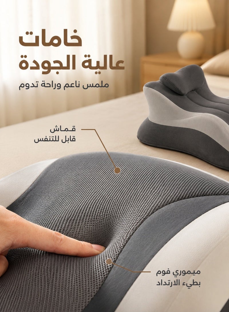 سكت شيكترو وسادة سرير متعددة الوظائف لدعم وضعية الاستلقاء على البطن والظهر، وسادة استراحة سرير من إسفنج الذاكرة مع مسند رأس قابل للإزالة، وسادة دعم مريحة للاستخدام المنزلي - Image 2