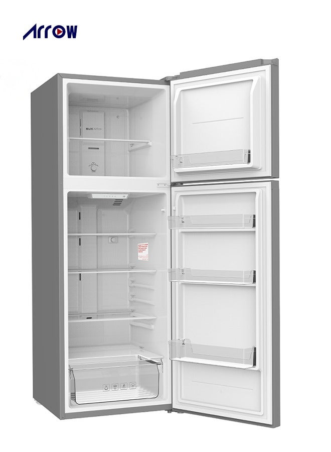 ارو ثلاجة ARROW الموفرة للطاقة ذات البابين بسعة إجمالية 338 لترًا (11.9 قدم مكعب)، أرفف زجاجية، قفل أمان ومفتاح، ضوضاء منخفضة، موفرة للطاقة، تبريد سريع RO-460RNS - Image 3
