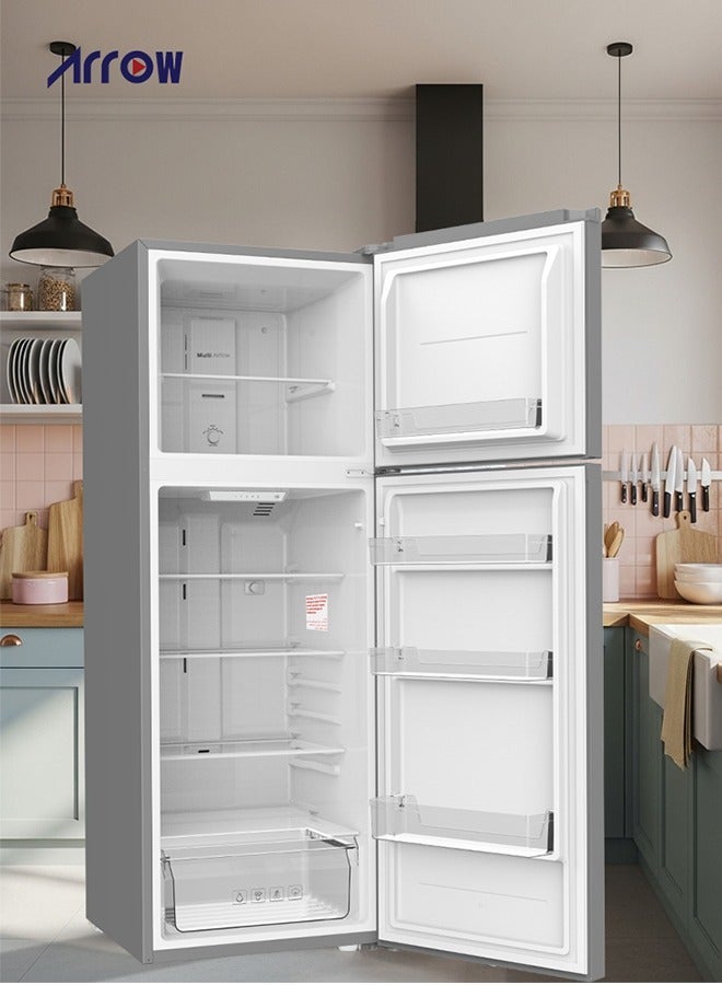 ارو ثلاجة ARROW الموفرة للطاقة ذات البابين بسعة إجمالية 338 لترًا (11.9 قدم مكعب)، أرفف زجاجية، قفل أمان ومفتاح، ضوضاء منخفضة، موفرة للطاقة، تبريد سريع RO-460RNS - Image 4