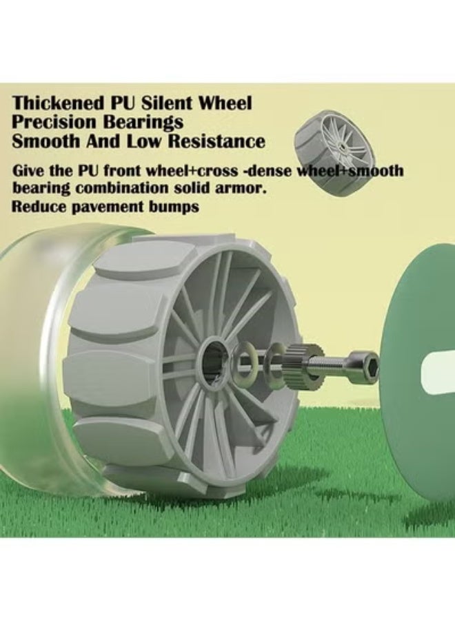 KLNAMAEAAN 3 In 1 Foldable Children's 3 Wheel Scooter LED Wheel Scooter Slideable Rideable - Image 3