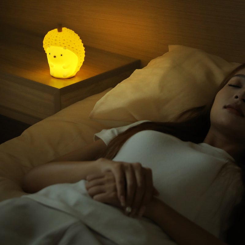 Green Durian Touch Sensor Night Light - Soft Silicone Tap Control - Cute LED Kids Bedside Lamp for Children Bedrooms - Image 5