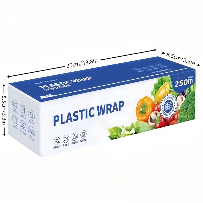 1 Roll Durable PE Knife Cling Film Ultra Long 250M x 30cm Anti Fog Slip Free - Image 2
