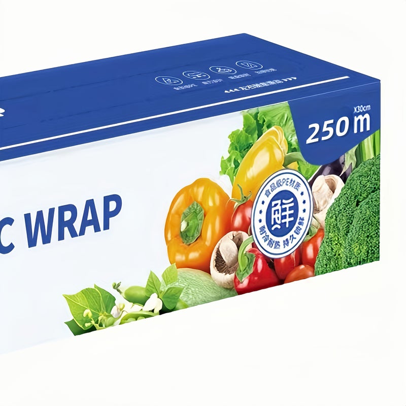 1 Roll Durable PE Knife Cling Film Ultra Long 250M x 30cm Anti Fog Slip Free - Image 5