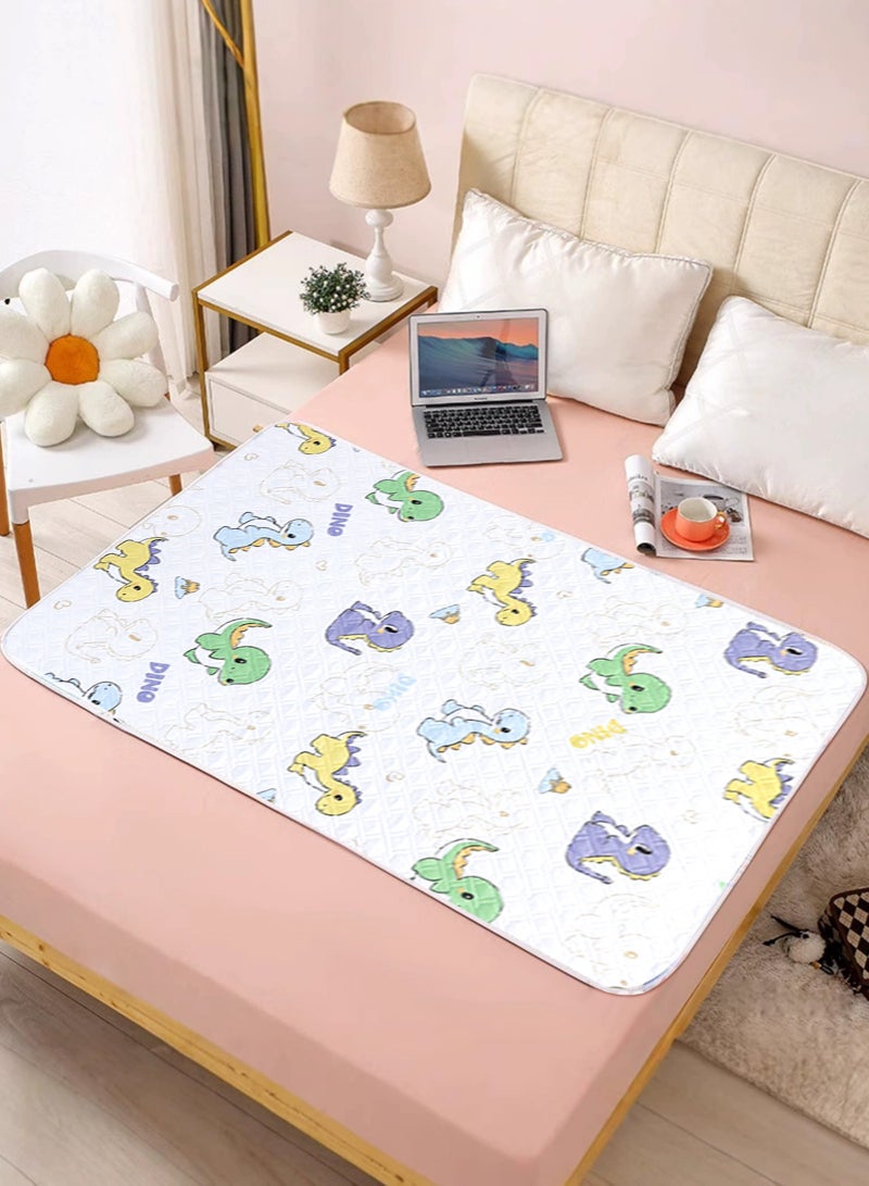 URbazaar Baby Waterproof Bed Pad Washable Mattress Pad Reusable Underpads Bed Wetting Incontinence Cover for Baby Toddler Children and Adults - Image 3