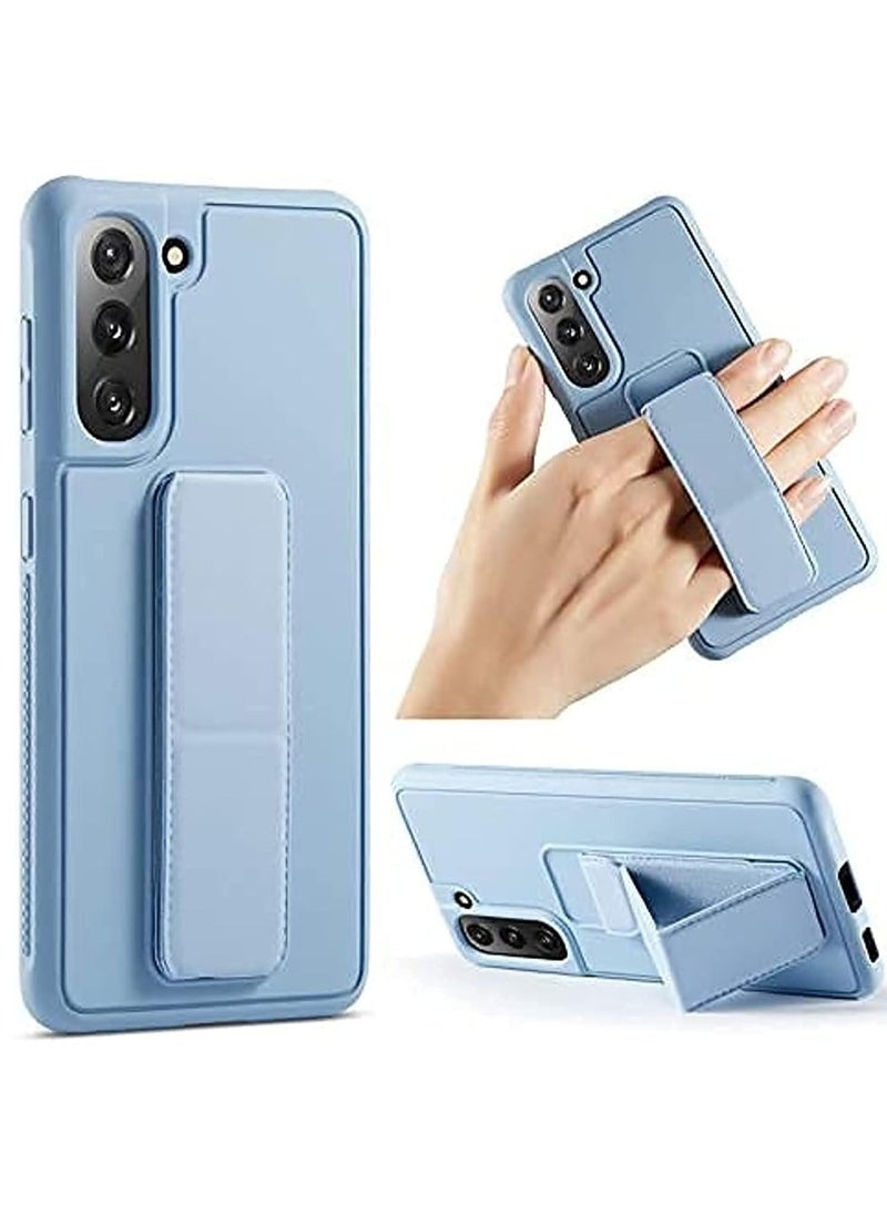 Samsung Galaxy S24 PLUS Case Cover Magnetic Car Mount Kickstand  Holder, Premium Silicone Vertical  Horizontal Hand Strap and Grip with Multi Stand for Samsung Galaxy S24 PLUS - Image 1