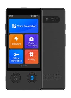 Offline Language Translator Device, Latest AI Voice Translator, 144 Languages and Accents 97% Accuracy with 3.7 inch Touchscreen Instant Two Way Translation, for Learning, Travel, No WiFi or SIM