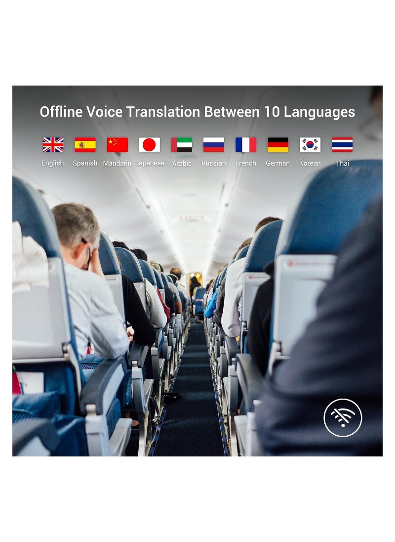SYOSI - Offline Language Translator Device, Latest AI Voice Translator, 144 Languages and Accents 97% Accuracy with 3.7 inch Touchscreen Instant Two Way Translation, for Learning, Travel, No WiFi or SIM - Image 1