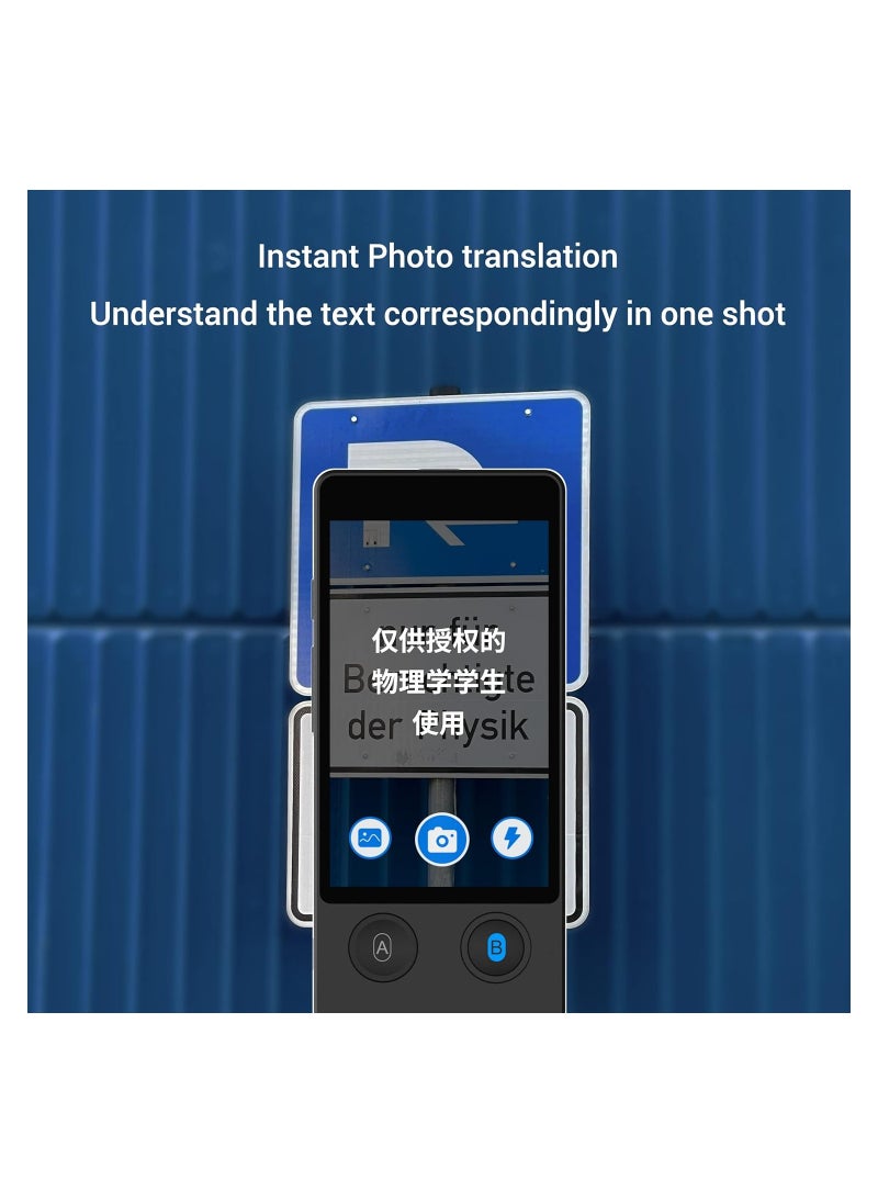 SYOSI - Offline Language Translator Device, Latest AI Voice Translator, 144 Languages and Accents 97% Accuracy with 3.7 inch Touchscreen Instant Two Way Translation, for Learning, Travel, No WiFi or SIM - Image 1