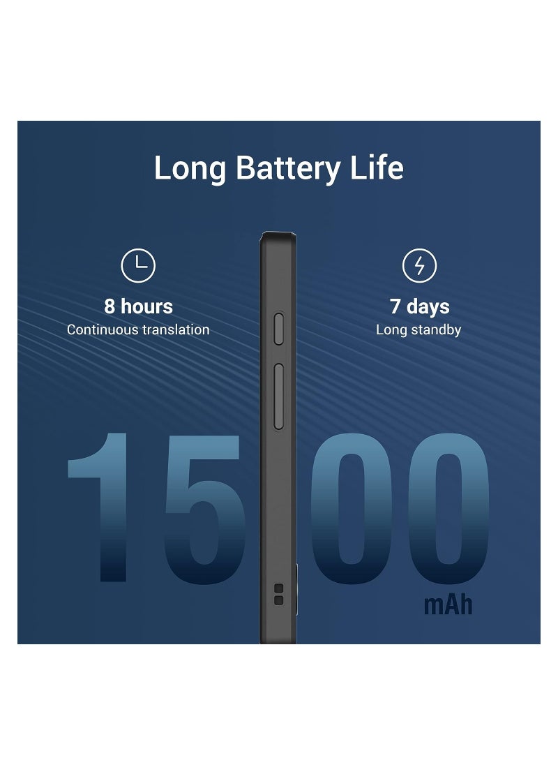 SYOSI - Offline Language Translator Device, Latest AI Voice Translator, 144 Languages and Accents 97% Accuracy with 3.7 inch Touchscreen Instant Two Way Translation, for Learning, Travel, No WiFi or SIM - Image 1