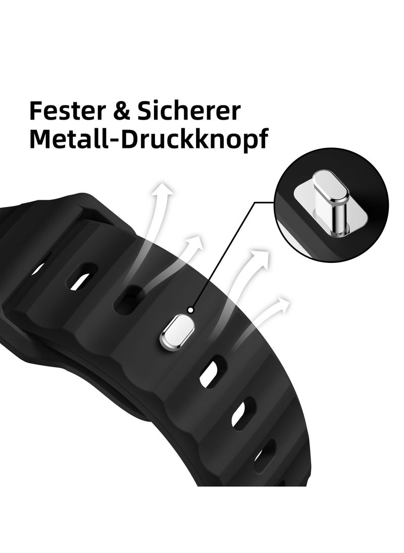 Generic - Sport Bands Compatible with Apple Watch Ultra 2/Ultra Band 49mm 45mm 44mm 42mm for Men, Soft Silicone Wristbands Waterproof Replacement Strap for iWatch Series 9 8 7 6 5 4 3 2 1 SE SE2 - Image 1
