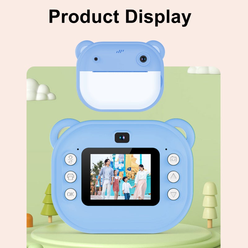Children's Camera: 2-Inch High-Definition Display, 24MP Pixels, 1080P Recording - One-Click Print & Shoot, Kids’ Creative Camera for Toddlers & Young Photographers - Image 5
