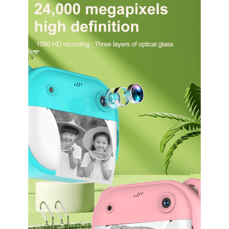 Children's Camera: 2-Inch High-Definition Display, 24MP Pixels, 1080P Recording - One-Click Print & Shoot, Kids’ Creative Camera for Toddlers & Young Photographers - Image 4