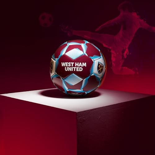 West Ham United FC Soccer Ball for Adults Teenagers Kids Training Soccer Size 3 4 or 5 West Ham Merchandise Burgundy Size 4 - Image 3