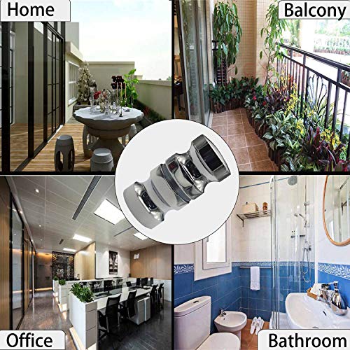 ZKSM 2 Set Shower Screen Handle Bathroom Door Handle Knob with Solid Stainless Steel for Replacement Groove Glass Door(Install Screw 7.8x30mm) - Image 4