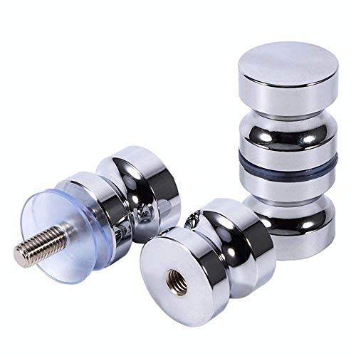 ZKSM 2 Set Shower Screen Handle Bathroom Door Handle Knob with Solid Stainless Steel for Replacement Groove Glass Door(Install Screw 7.8x30mm) - Image 1