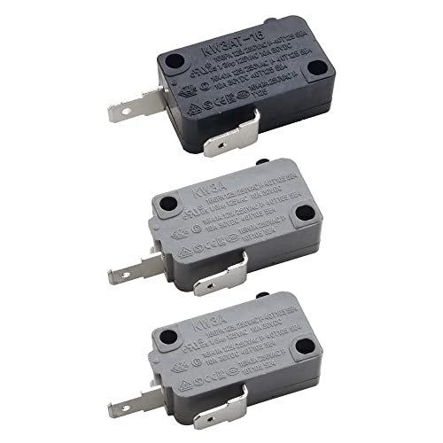 Yoiilnz KW3A/KW3AT Microwave Oven Door Interlock Switch 16A 125VAC/250VAC Microwave Oven Replacement Part Door Switch(2 Normally Open and 1 Normally Closed) - Image 1