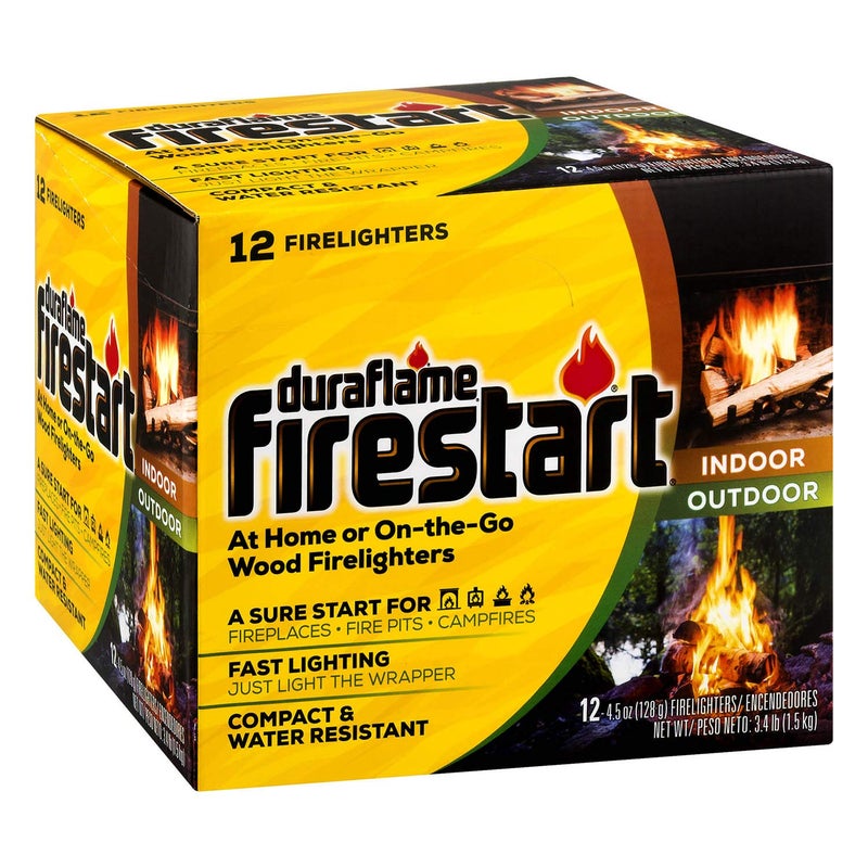duraflame Firestart Indoor/Outdoor Firelighters, 12 pack , Yellow - Image 1