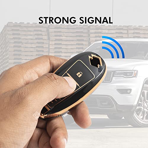 Shopoflux® TPU Key Cover Compatible with Baleno | Breeza | S Cross | Ciaz | Swift 2 Button Smart Key (Black & White Pack 2) - Image 3