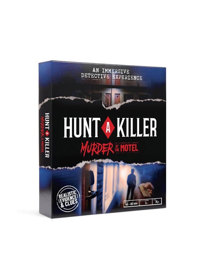 Hunt A Killer جريمة في الموتيل - تجربة غموض جريمة غامرة - لعبة لعشاق الجرائم الحقيقية مع أدلة وألغاز - حل الجرائم في ليلة المواعدة أو ليلة الألعاب العائلية - العمر 14 وما فوق - Image 1