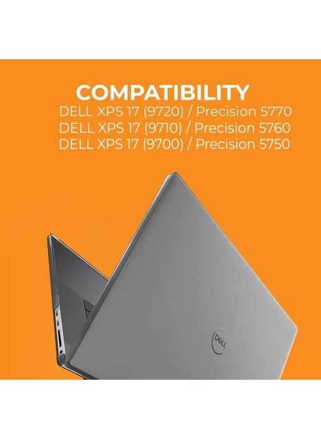 erorex - Protech Hard Shell Laptop Case Fits Dell Xps 17 9720 9710 9700 Precision Series 5770 5760 5750 Clamshell Slim And Lightweight Reliable Scratch Proof Clear Protective Cover - Image 1