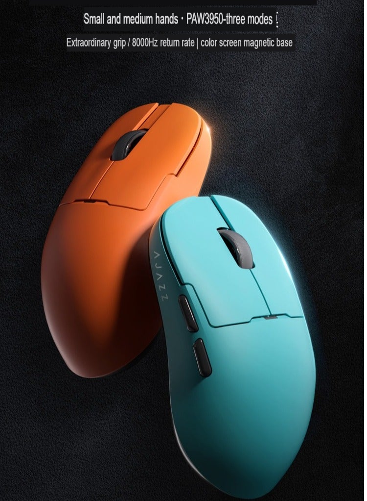 AJ159 Gaming Mouse, Lightweight And Portable Bluetooth Wireless Mouse, Fast Charging Ergonomic Design Computer Mouse For Gaming Home Office Work, (1pc, Blue, Three Modes AJ159) - Image 4