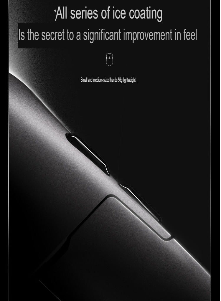 AJ159 Gaming Mouse, Lightweight And Portable Bluetooth Wireless Mouse, Fast Charging Ergonomic Design Computer Mouse For Gaming Home Office Work, (1pc, Blue, Three Modes AJ159) - Image 3