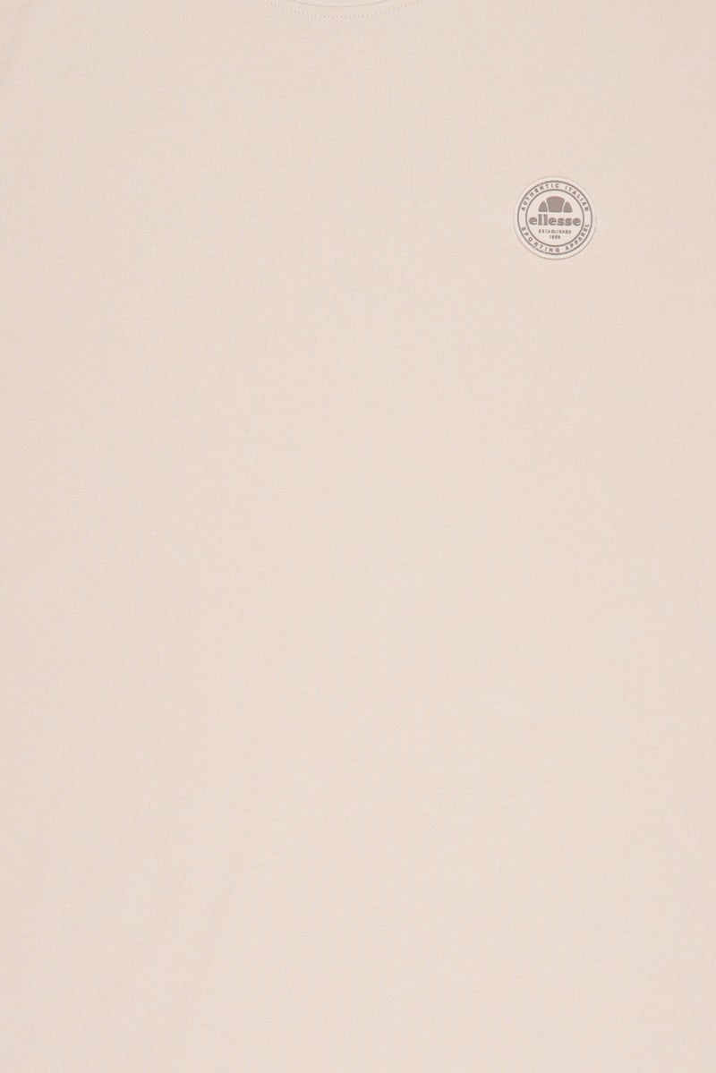 Ellesse Men Sportswear Fit Short Sleeve Outdoor T-Shirt, Beige - Image 5